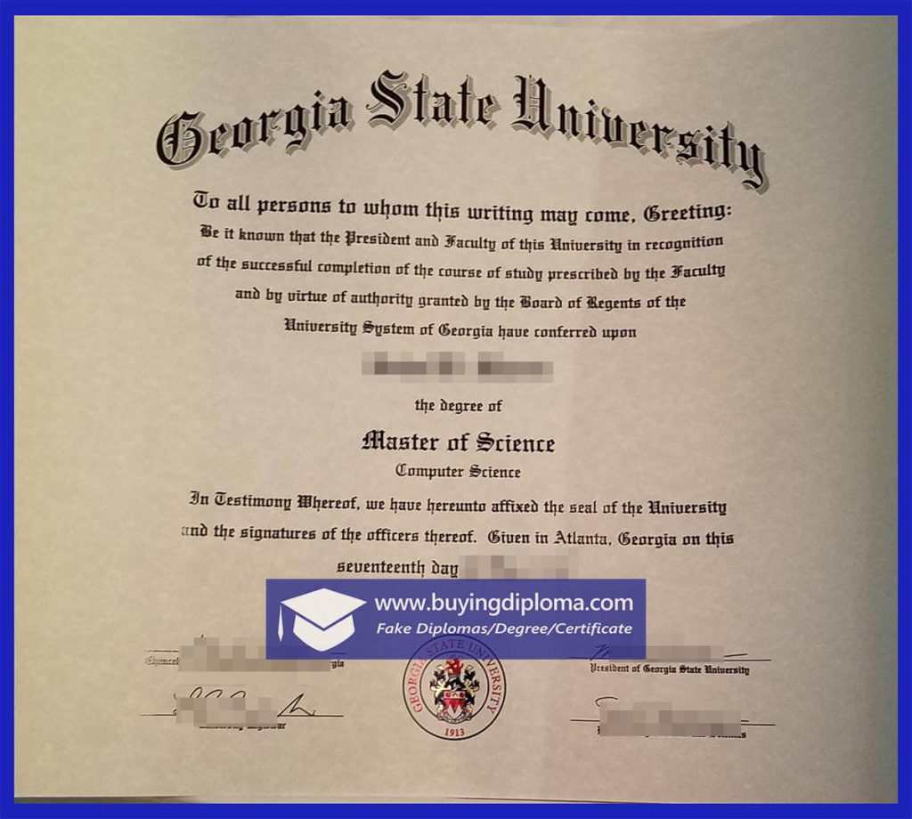 fake Georgia State University degree