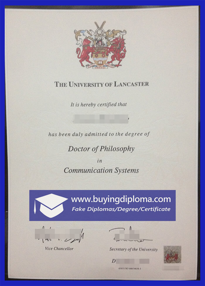 Fake Lancaster University degree