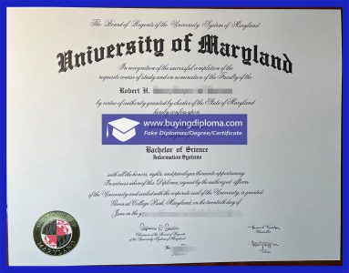 University of Maryland fake degree