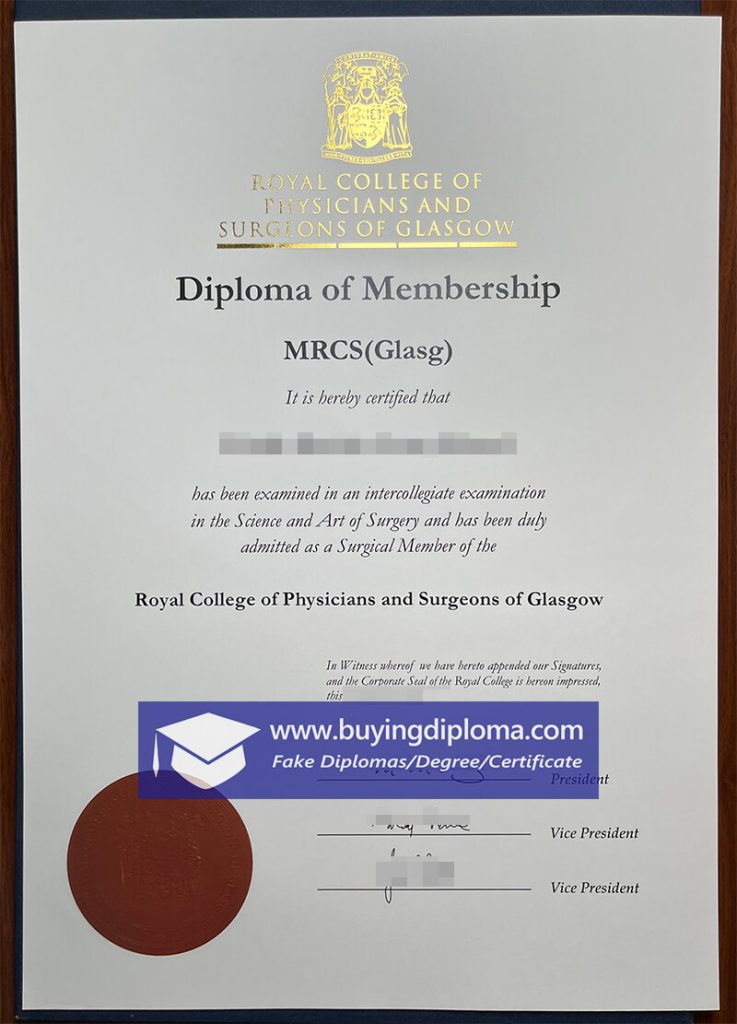 Royal College of Physicians and Surgeons of Glasgow degree